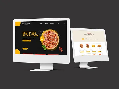 Restaurant Food website ui/ux design template branding burger menu food graphic design pizza menu restaurant