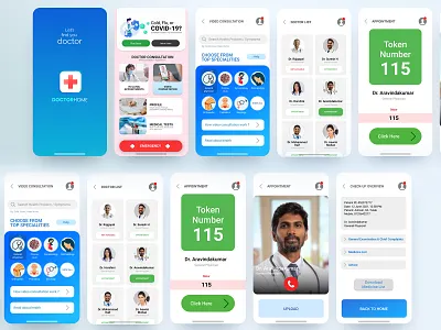 Doctor Consulting UI - Part 2 design figma graphic design minimal photoshop ui ux