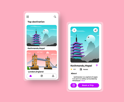 Travel service app travel app uidesigns uiux