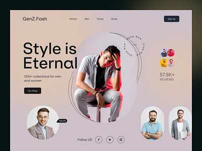 Fashion e-commerce Web Design cosmetic website ecom ecommerce ecommerce website fashion website home page landing page ui uiux ux web design web page design website design