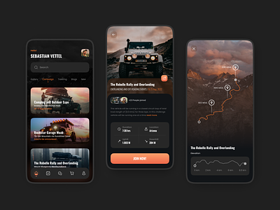 Dirt Ride Event App 4x4 app cars clean design dirt dirtride dirtrideevent eventbooking map mobile mudride offroad offroadcars overlanding racing ridingevent routeguide ui ux