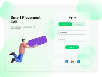 Login Page UI Design Concept design