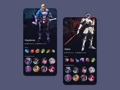 Game App - Mobile App app design game gaming mobile ui ux