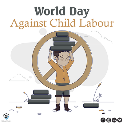 Against Child Labour branding graphic design