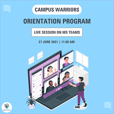 Orientation Banner branding graphic design