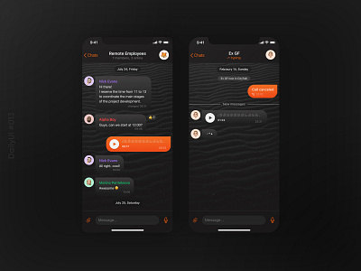 DailyUI 13 - Messaging app chat dailyui design figma message ui