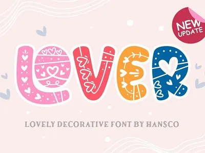 Lover Font cool decorative font fontdesign friendly fun unique