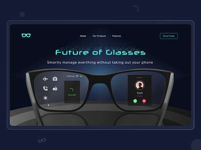 Future Vision animation clean clean design creative design dope future minimal popular shot ui ui design ux virtual reality vision web design website design