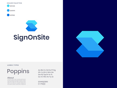 SignOnSite 3d abcdefghijklm app logo brand branding creative designer creative logo design gradient logo graphic design icon illustration logo logo design modern logo motion graphics nopqrst s logo s modern logo vector