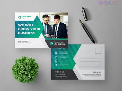 Creative Corporate Postcard design template. postcard project