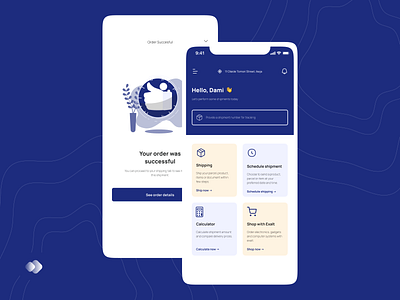 Courier Mobile App logistics logistics application minimal minimalism mobile mobile app simple ui design uiux