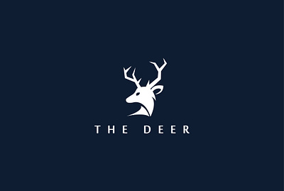 The Deer Logo illustrator art logo moderndesign