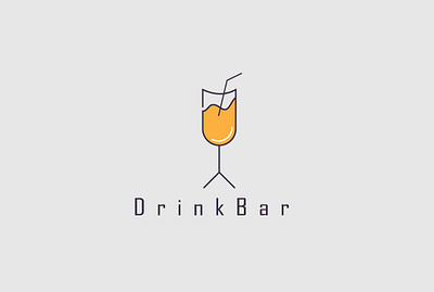 Drink bar logo creativity design illustrator art logo moderndesign