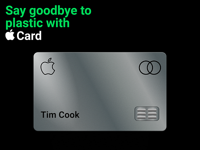 Apple Card Design apple apple card apple pay bank branding card card design credit card debit card design mastercard titanium