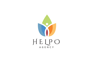 HELPO logo branding design illustrator art logo moderndesign