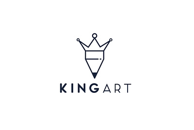 King art logo illustrator art logo moderndesign