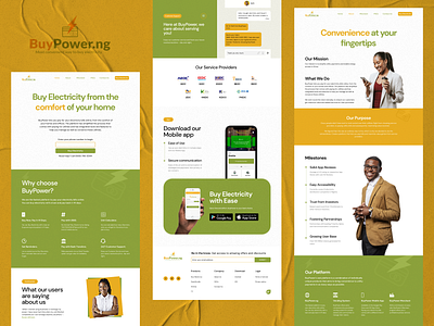 BuyPower Website Redesign design landing page ui web