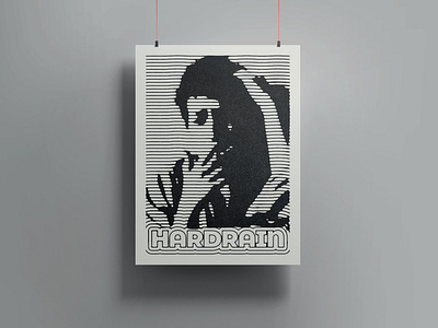 Hard Rain black bobdylan grey music poster posterdesign