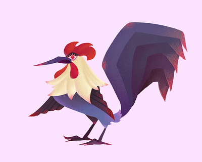 Rooster character design illustration illustrator rooster vector art villain