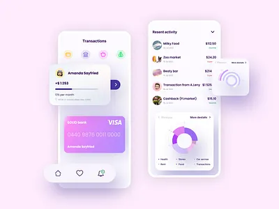 Financial app application bank banking business customization design designers developers development expenses finance fintech income minimalism money outsourcing outstaff platform software