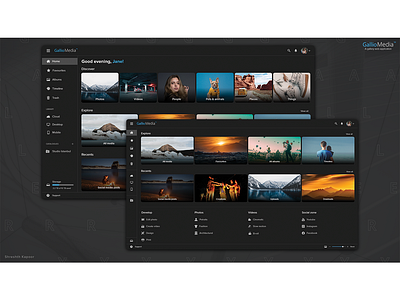 GallioMedia - A Gallery Web Application! app art cinematography conecpt dashboard gallery graphic design logo photography product design videography web