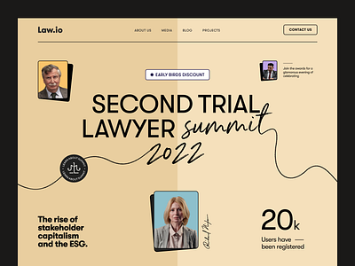 Lawyer Summit Website design interface product service startup ui ux web website