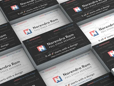 Business Card Design - Dark & Light branding business cards design ui visiting cards