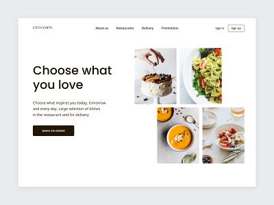 Website for a restaurant design logo restaurant typography ui ux web website