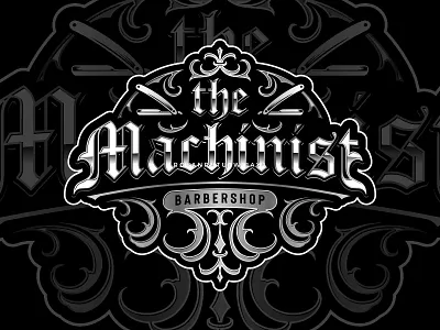 LOGO BARBERSHOP MACHINIST classic logo