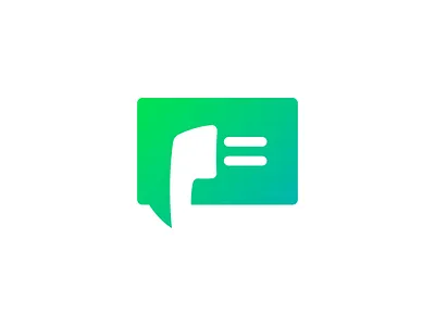Phone + SMS 2018 affinity designer gradient green icon logo phone sms