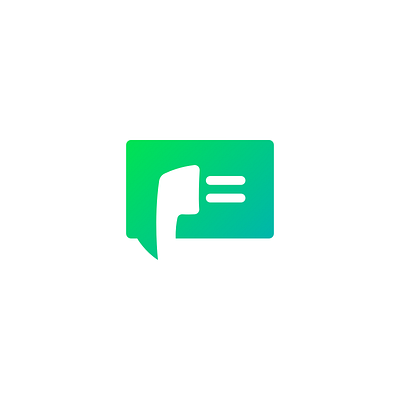 Phone + SMS 2018 affinity designer gradient green icon logo phone sms