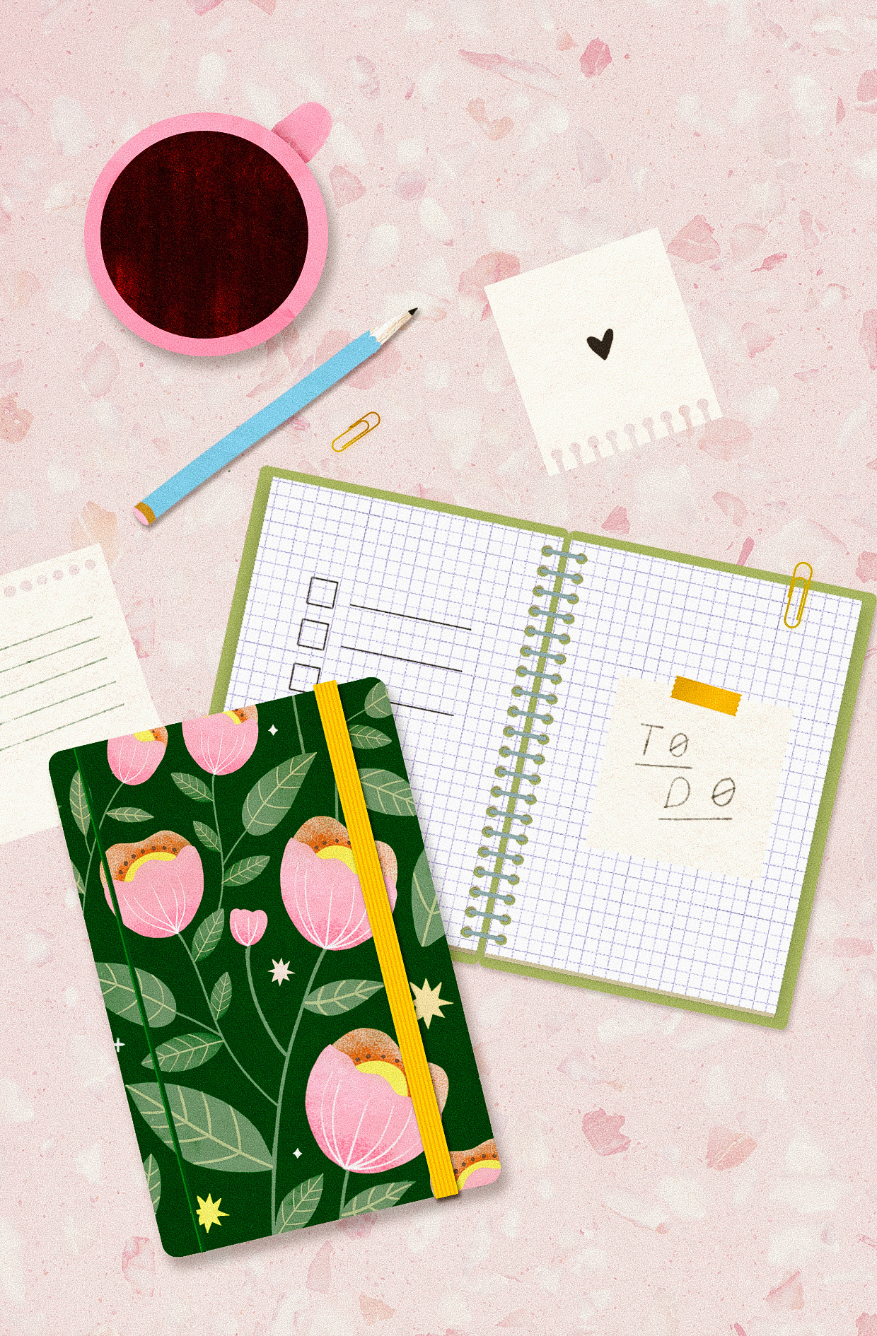 To do list flatlay illustration illustration art illustrator to do list todo