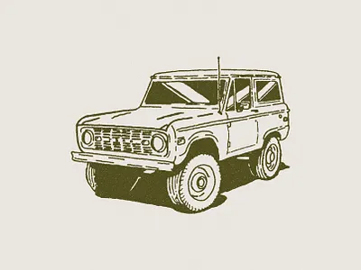 Ford Bronco 4x4 bronco drawing ford illustraion offroad overland