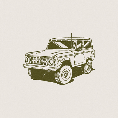 Ford Bronco 4x4 bronco drawing ford illustraion offroad overland