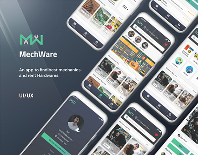 MechWare app branding design ux