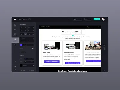 FastPages page builder concept animation graphic design interface web