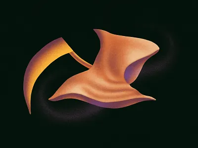 Grim Reaper airbrush cartoon design drawing editorial editorial art evil grim horror illustration orange print reaper