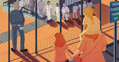 Texas Prison Contraband - Illustration asian illustrator editorial editorial illustration family illustration illustrator marshall project non profit non profit art prison