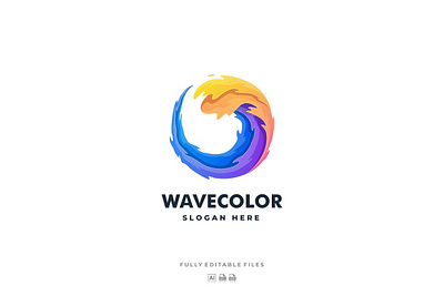 Abstract Wave Colorful Logo 3d 3d letter abstract animation branding concept creative design graphic design illustration logo logo effect logo text synthwave typography ui vector