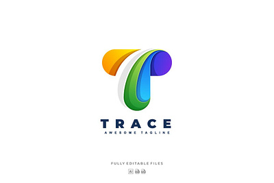 Letter T Colorful Logo 3d 3d letter abstract animation branding concept creative design graphic design illustration logo motion graphics synthwave vector