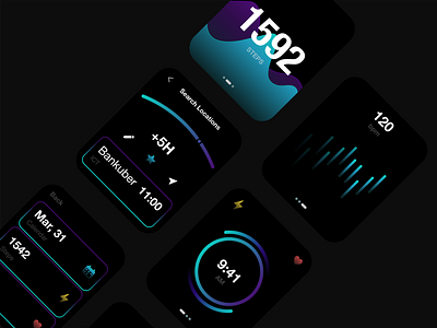 Smartwatches interface exploration app design interface ui