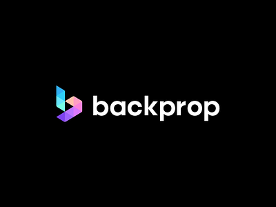 backprop branding codding data development engineering geometric identity logo mark modern polygon software symbol