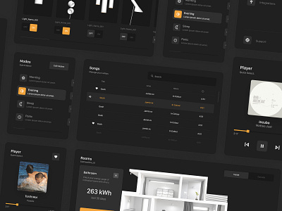 Ahuru Home Management animation minimal product design transition ui ux website