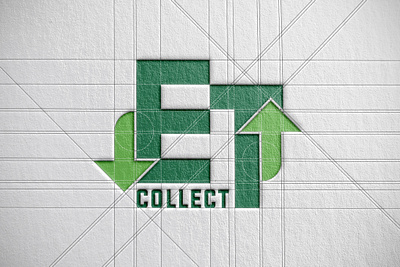 ET Collect Logo Design branding design geometric green logo logo design