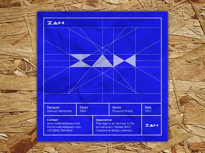 Logo Blueprint Series | XAM branding design graphic design icon illustration logo typography vector