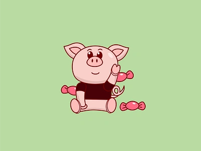 Pig Po ae ai animals animation case study character confident cute emotions illustration kids illustration logo mascot motion pig piglet print sad simple sleepy