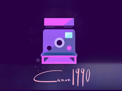Canon camera illustration animation art camera canon digital art flash george samuel illustration interaction ipad art motion old style polar procreate retro sgeorge699