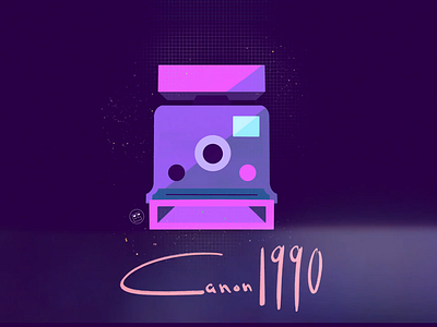 Canon camera illustration animation art camera canon digital art flash george samuel illustration interaction ipad art motion old style polar procreate retro sgeorge699