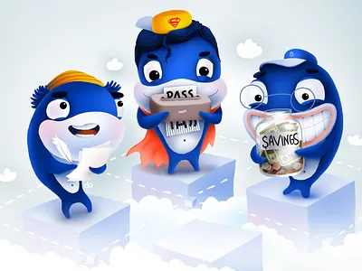 Sign Up Page blockchain cartoon cg character crypto hive illustration