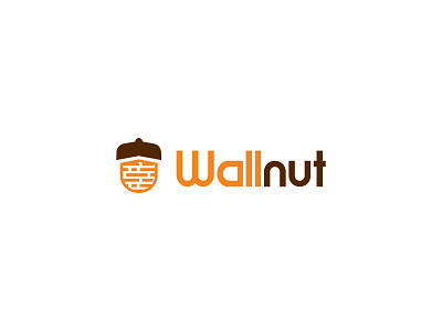 Wallnut branding clean logo simple ui